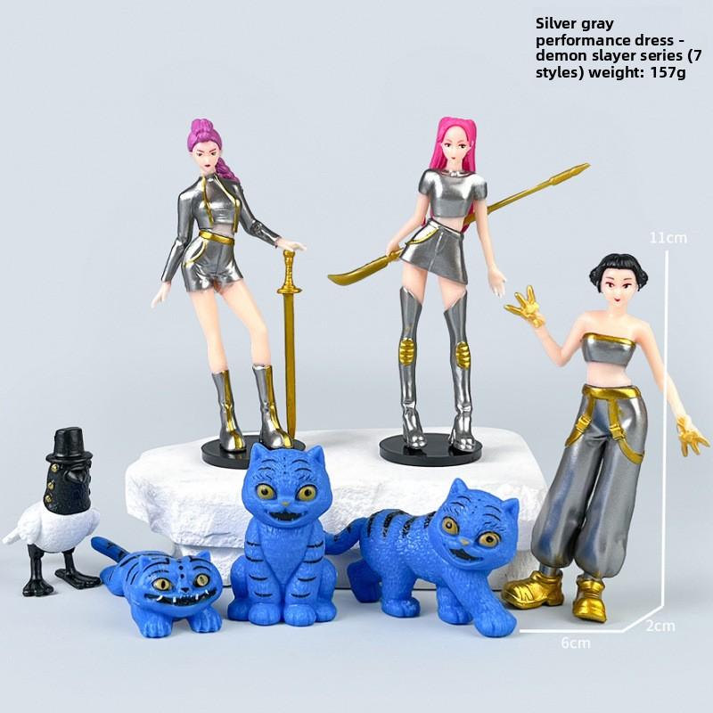 K-Pop New Demon Hunter Girl Group Men's Group Figure Model Blind Box Tide Play Doll Ornament