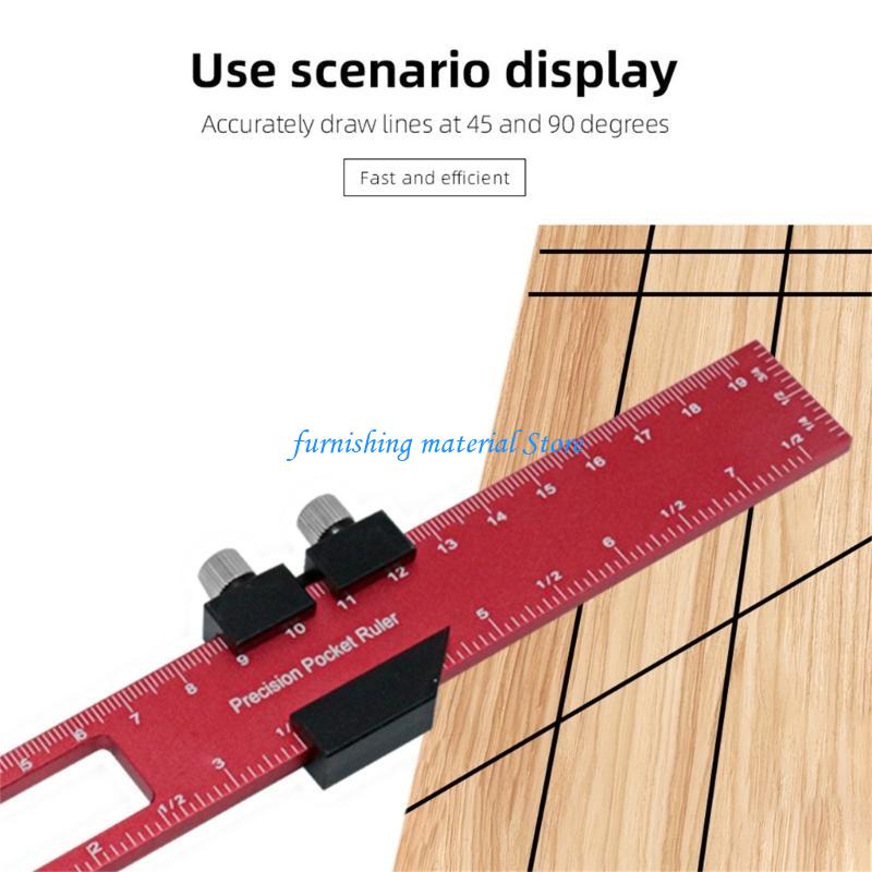 

Y5GD Pocket Rule Aluminium Set 12/8/6 Inch Woodworking Ruler with Slide Stop 3pcs China Mainland