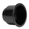 Cup Drink Holder with Drain Hole Easy To Clean Smooth Surface Recessed Drink Holder for RV Yacht Truck Black