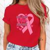 Interesting no one fights alone Letter printed Tshirt for Women casual short sleeved summer versatile top for daily use