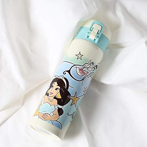 PEARL METAL Lightweight One-Touch Personal Bottle, Aladdin/Magical, 500ml, Disney MA-2246