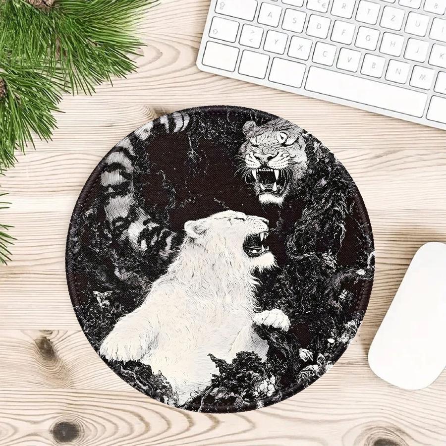 

Cartoon Tiger Leopard Waterproof 1pc Mouse Pad Game Console Pad Keyboard Mouse Pad Computer Laptop Pad office Pad Desk 200x200x2mm