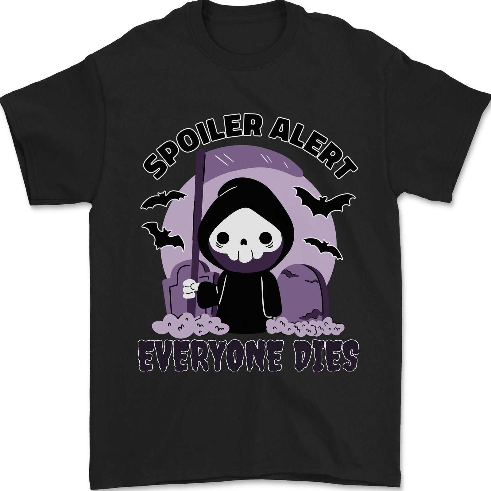 Funny Grim Reaper Movie Spoiler Halloween Mens T-Shirt 100% Cotton S разноцветный