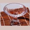 Elegant High-Footed Crystal Glass Fruit Bowl