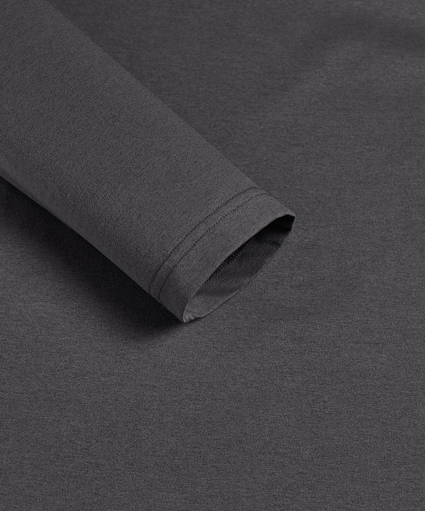 Baellob Plain Good Long Sleeve T-Shirt Ver2 Charcoal
