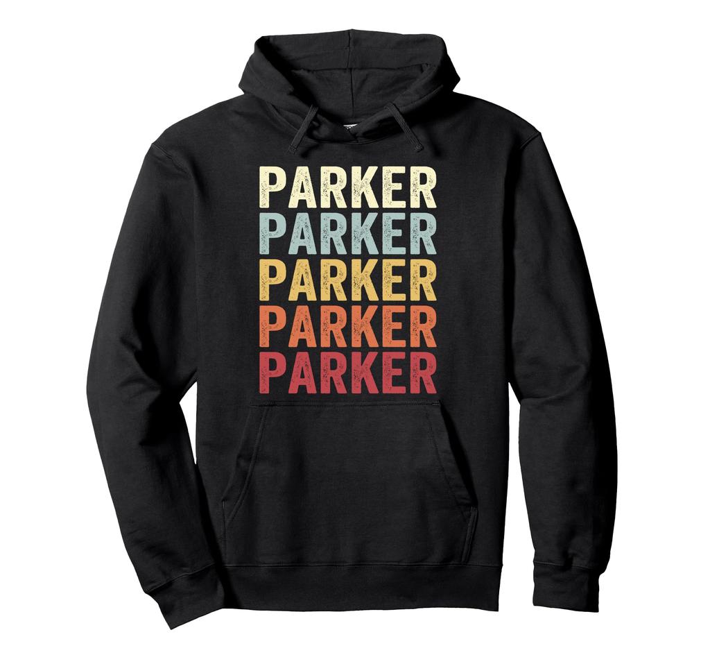 Parker Arizona Hoodie, Retro Vintage, with Text