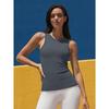 CHARMLEAKS Workout Tank Tops for Women Seamless Full Length Gym Tops Athletic Yoga Top Built In Bra