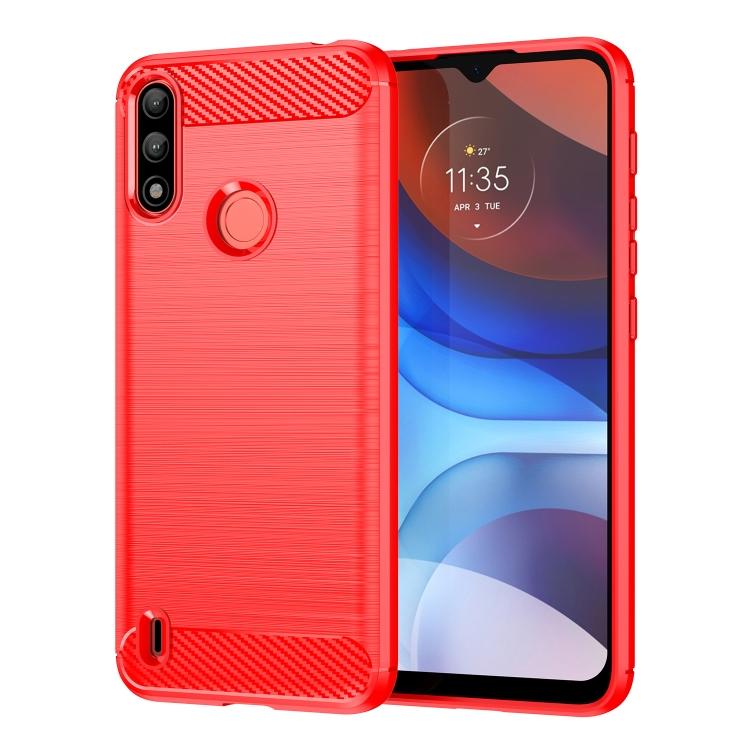 For Lenovo K13 Brushed Texture Carbon Fiber TPU Phone Case