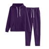 Children's Solid-color Loose Sweatshirt And Sweatpants Casual Sportswear Set