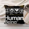 Be Happy and Good Luck Cushion Cover Short Plush DoubleSided Printing Home Machine Washable In Warm Winter Pillow Cover