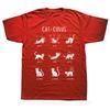 Cat-culus Funny Math Cat Graphic T Shirts Men Women Pure Cotton Humor Streetwear Tee Shirt Short Sleeve Unisex Loose Clothing
