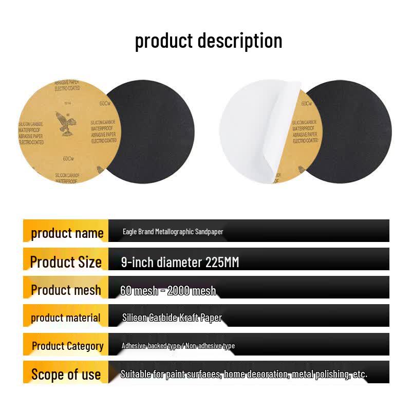 Eagle Metallographic Silicon Carbide Sandpaper