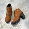 Large size spring and autumn new thick heel high heel Martin boots women's strap belt buckle ankle short boots