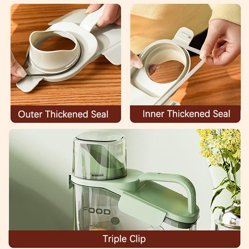 Large Capacity Plastic Seal Pet Food Storage with Scale Washable Transparent Moisture-proof Cat Food Container Dog Accessories