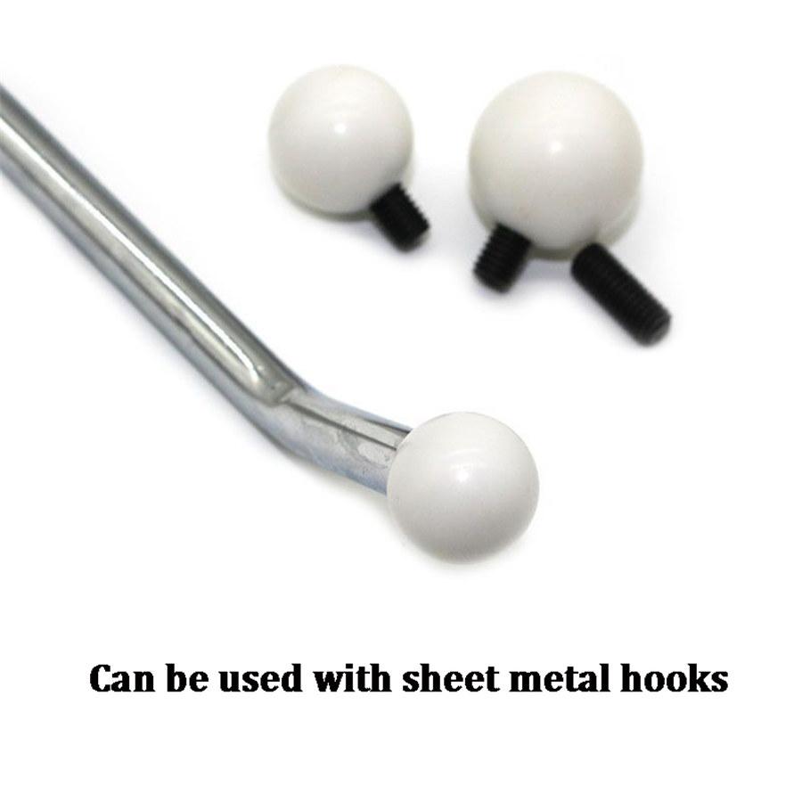 M8 Screw Nylon Round Tip for Car Dent Repair Tools Dent Repair Pen Hook Ball kit Rod Accessory Round Ball Tips