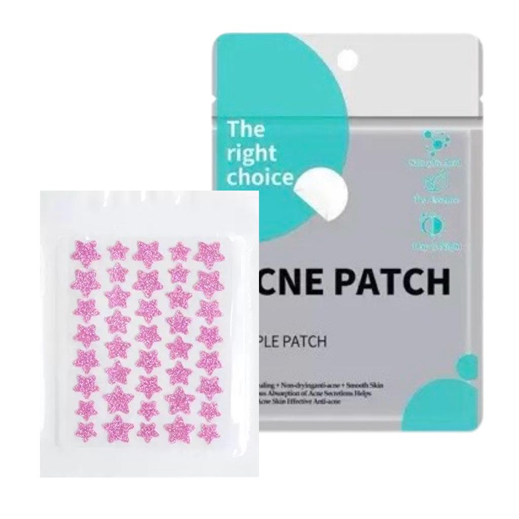 Official Star Acne Patches - 40 Clear, Invisible Hydrocolloid Patches for Pimple Absorption