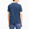 Puma Active Contrast Logo Print Round Neck Short Sleeve T-Shirt Men Tops Deep-Denim-Blue 845995-43