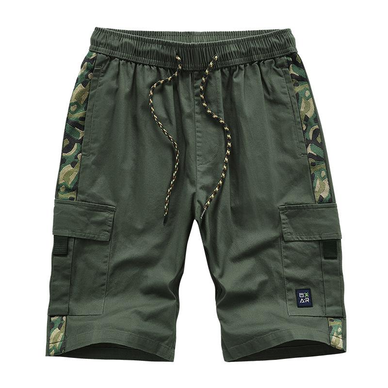 Pantaloni scurți cargo de vară cu mai multe buzunare Pantaloni scurti cargo pentru bărbați Pantaloni scurți largi, drepti