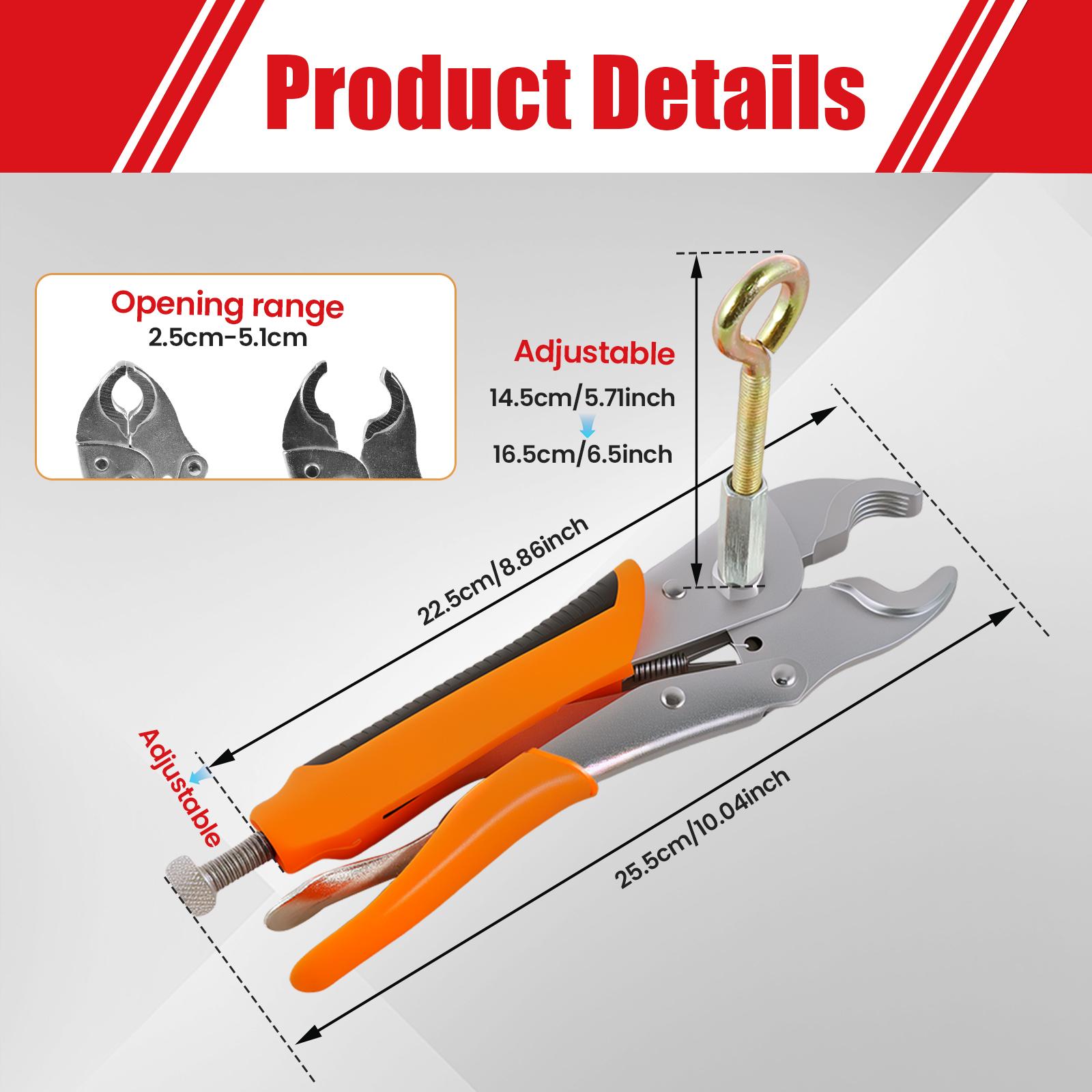 Removal Pliers Floor Heating Pipe Removal Pliers Versatile Cleaning Disassembly Pliers Cleaning Heating Pliers Special Pliers (Orange,1pc) оранжевый