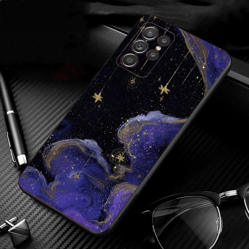 Clound Moon Star Night Phone Case For Samsung Galaxy S25 S24 S23 S22 S21 Ultra S24 S23 S22 S21 S25 Plus S24 S25 FE