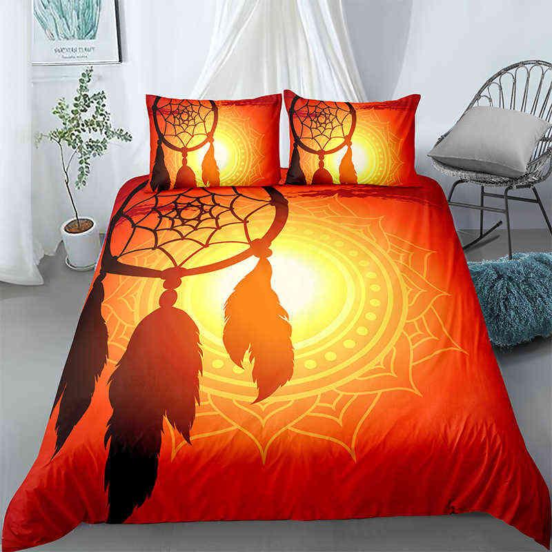 Dreamcatcher Duvet Cover Set King Size Boho Dream Catcher Bedding Set Microfiber Bohemian Style Comforter Cover For Girls Women