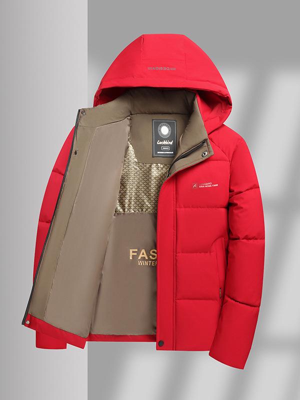 Giacca Invernale Spessa con Cappuccio in Cotone da Uomo 2025 - Capo d'Abbigliamento Caldo e Casual per Papà di Mezza Età