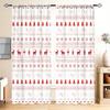 2pcs Christmas Deer Forest Pattern Printed Curtain for Home Decor - Rod Pocket Window Treatment for Bedroom, Office, Kitchen