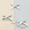 Butterfly Knot Small Hole Bead DIY Necklace Bracelet Pendant Alloy Jewelry Accessories