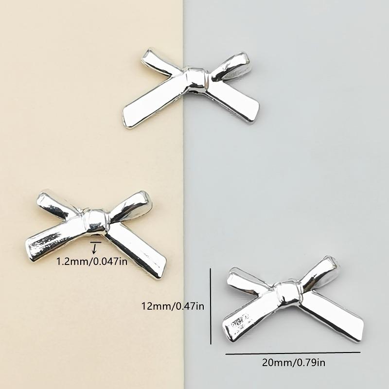 Butterfly Knot Small Hole Bead DIY Necklace Bracelet Pendant Alloy Jewelry Accessories