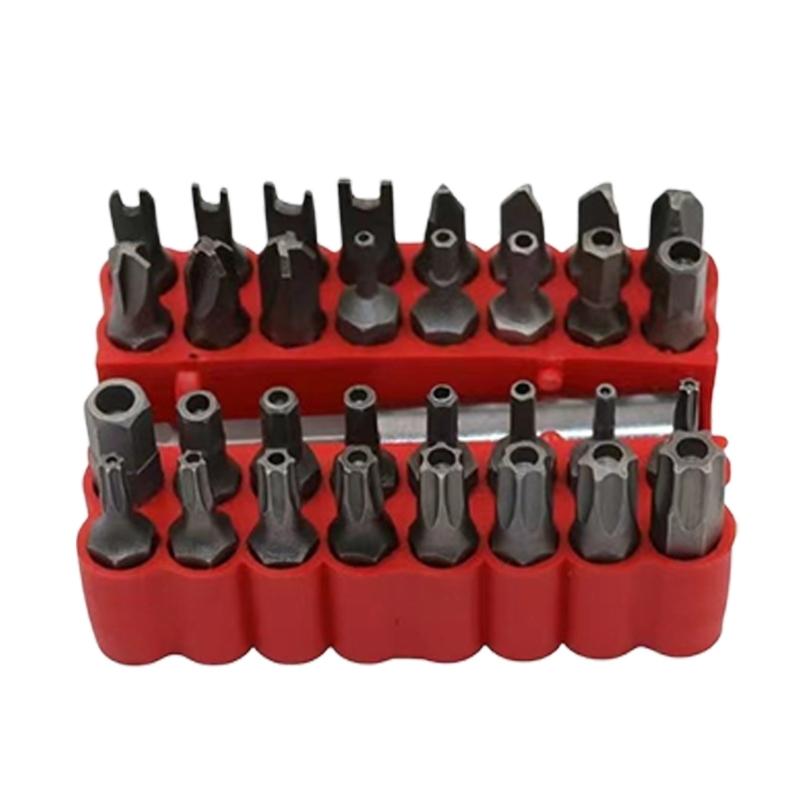 High Quality 33 Piece Hollow And Solid Screwdriver Bit Set For Various Screw Types In Household Repairs