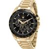 R8873612041 Men's Watch with Gold Strap Blue Dial, 45mm + Box