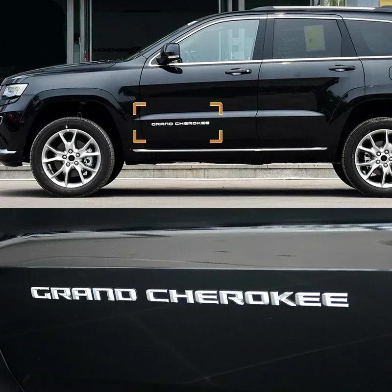 ABS 3D Letters Car Fender Side Emblem Badge Logo Stickers For Jeep Grand Cherokee WK2 WK WJ SRT 2013 2014 2015 2016 Accessories