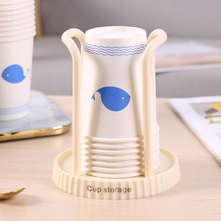Simple Paper Cup Holder Household Disposable Cup Storage Rack Multifunctional Desktop Coffee and Milk Tea Cup Shelf Cup Picker