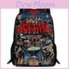 Stranger Things Student Backpack Oxford Fabric With Breathable Design For School Use
