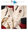 Boys' 2025 Winter Fleece-Lined Half-Zip Pullover Hoodie for Medium and Older Children