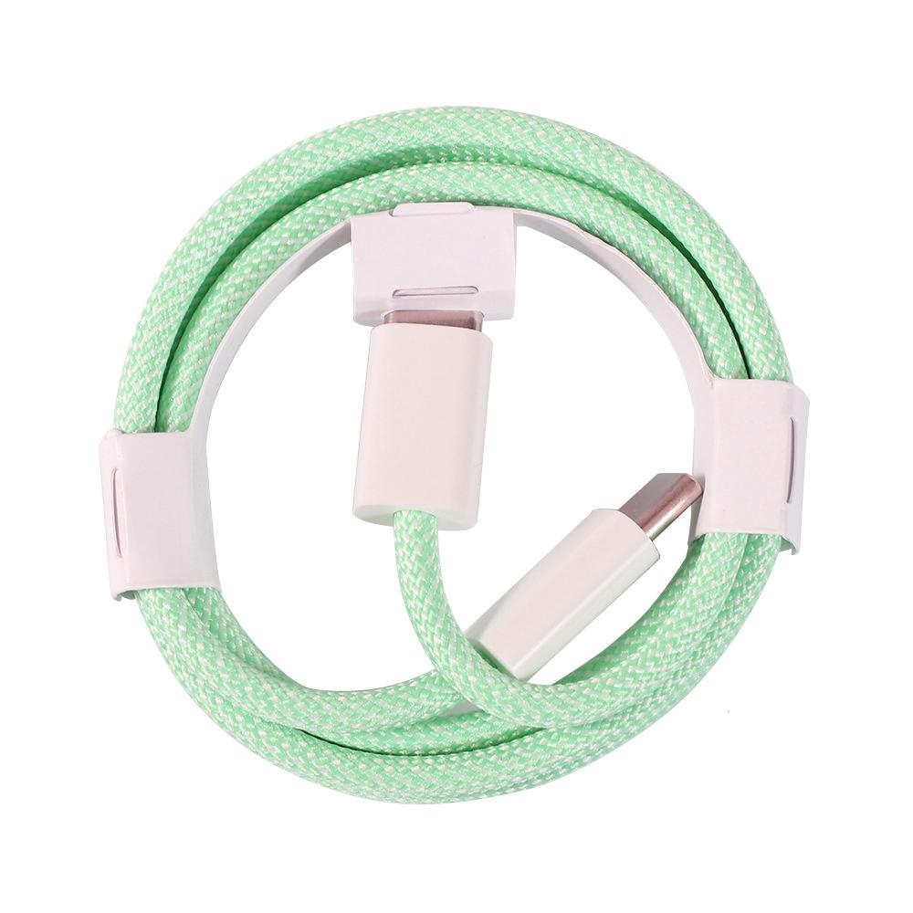 Xiaomi 10Pcs 20Pcs USB C to Type C Color Cable Fast Charging For iPhone15 For Huawei ForXiaomi Type C Weaving Cable Accessories