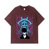 275 GSM Washed T-shirts 100% Cotton Solo Leveling V5 Print Unisex Heavy Cotton T Shirt