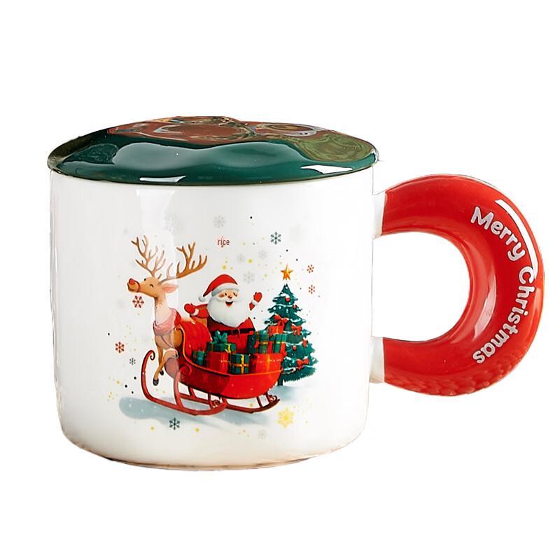 Ru Han Creative Christmas Bone China Mug Set