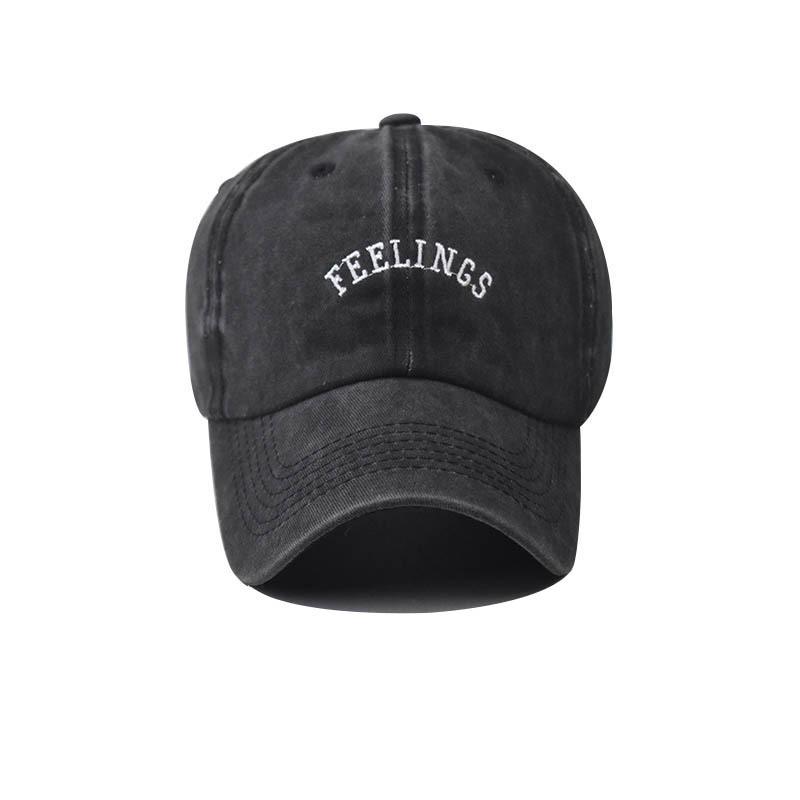 New small letter cotton embroidered baseball cap washed old cap classic baseball cap