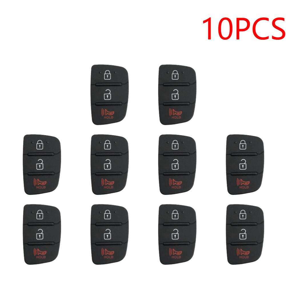 For HYUNDAI i30 i35 iX20 Solaris Verna for Kia RIO K2 K5 3 Button Flip Folding Remote Car Key Case Silicone Pad Replacement Kit