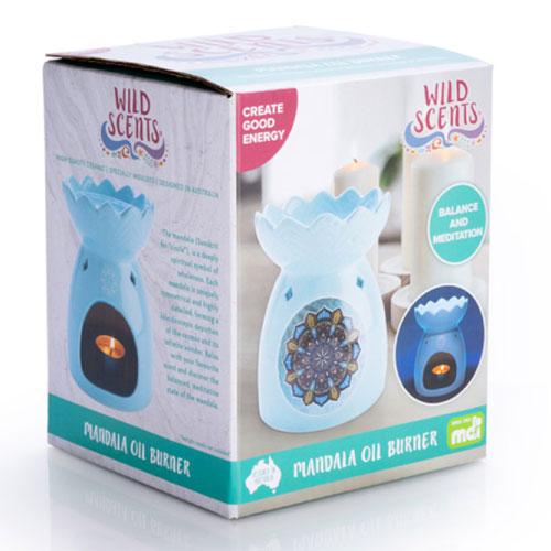 Calming Oil Burner with Bowl (Mandala)