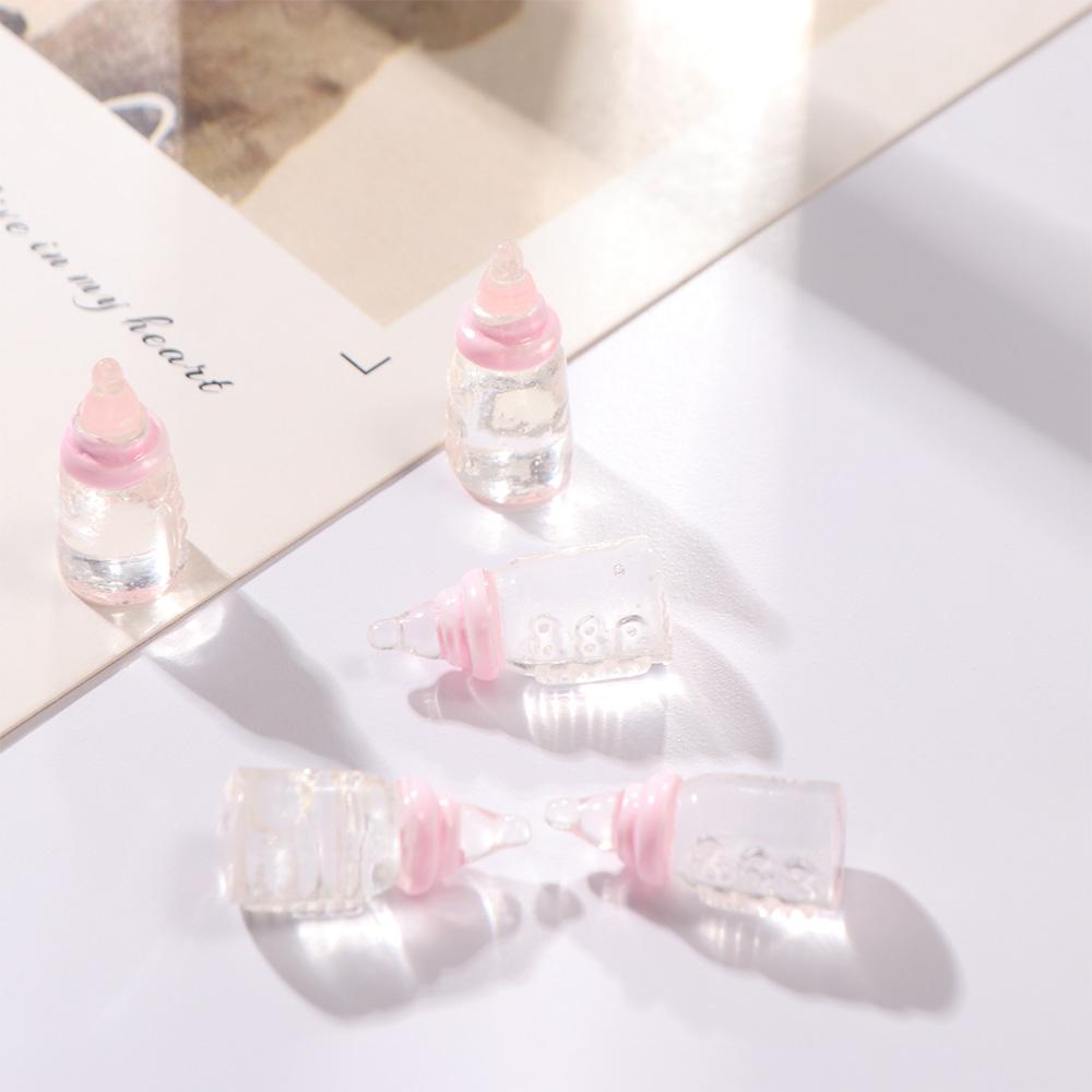 5pcs DIY Toy Simulation Mini Milk Bottle Kids Feeding Bottles Toys Pretend Play Toy