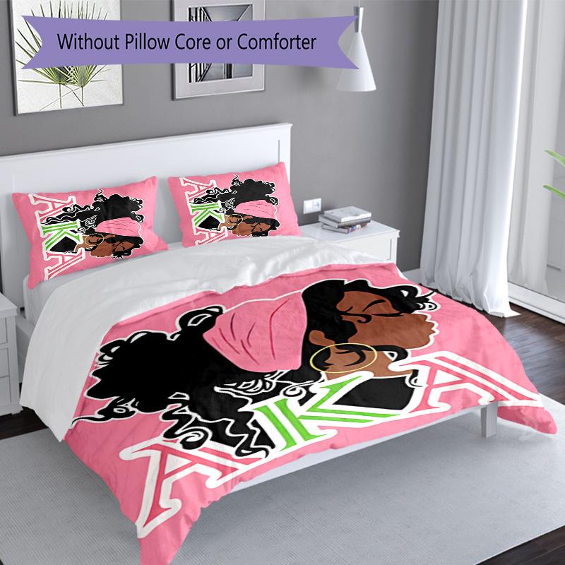 3pcs AKA Logo2 Pattern Bedding Set Duvet Cover Set Includes Duvet Cover &pillowcases, Perfect All Season Bedroom Decoration & Gift