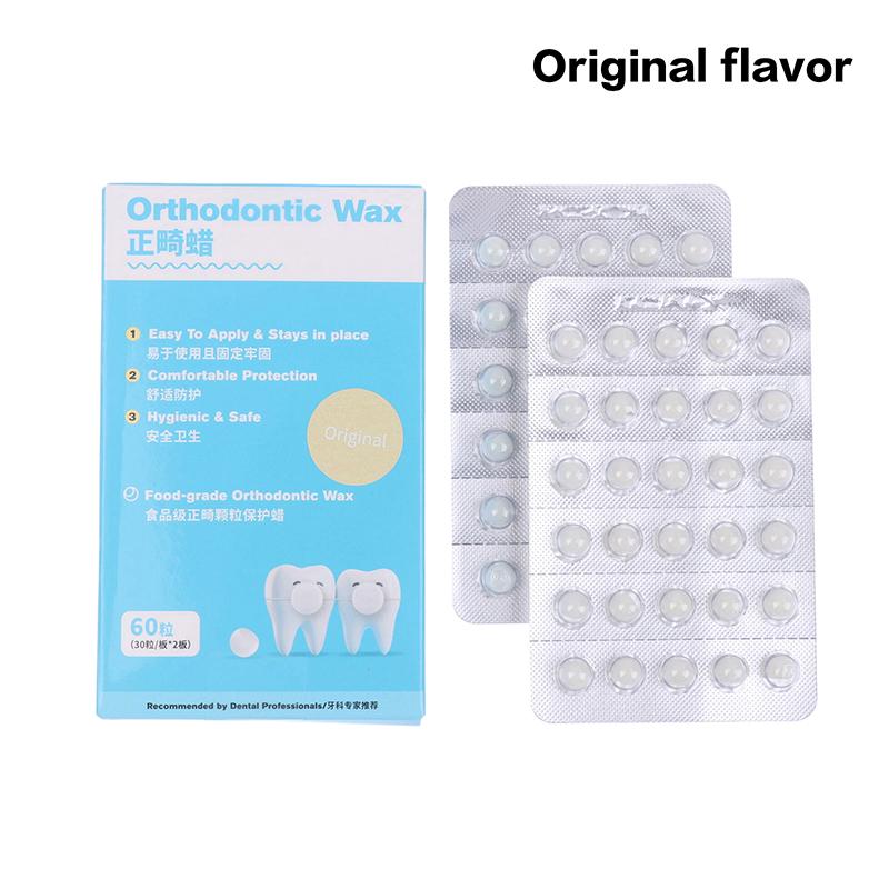 60Pcs Dental Orthodontic Wax Protective Brace Wax Orthodontic Anti-Grinding Food Grade Individually Packaged Superior Hygiene