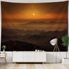 Mountains, Rivers, Forests, Sunrise Tapestry, Living Room, Bedroom, Dormitory, Art Background Cloth Poster For Wall Decoration