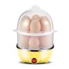Compact Dual-Layer Stainless Steel Egg Steamer & Breakfast Maker