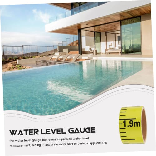 LIFKOME Water Level Scale, Water Level Meter, Water Level Sticker, Pool Water Level, Water Level Tape, Construction Sticker, Pool Ruler, Water Depth S