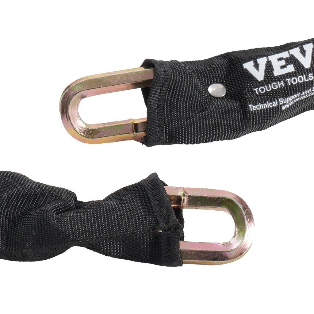 Bike Chain Lock 5.91 Ft Security Bicycle Chain Lock 9.5mm Thickness Black