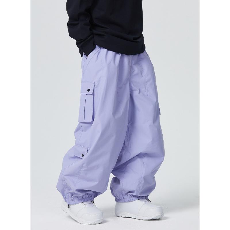 Baggy Snowboard Pants for Women and Men Breathable Loose Fit Snow Pants Waterproof Snowboarding Ski Pants Unisex Insulated Winter Outdoor Skiing Pants