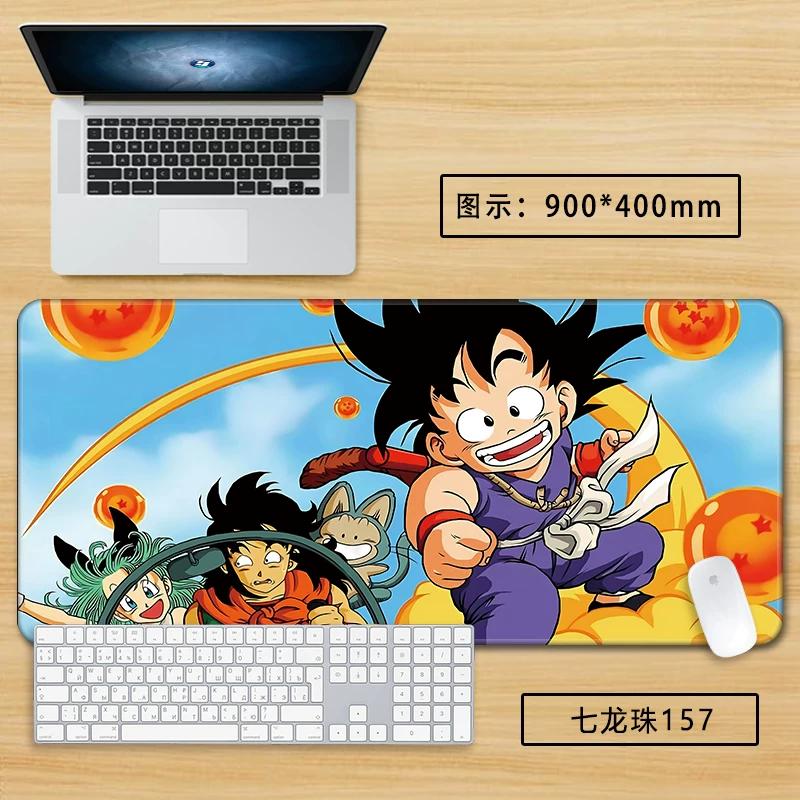 Neuer Schlichter Stil Son Goku Leder Mauspad Übergröße Animation Dragon Ball Kakarotto Kreative Computer Tastatur Büro Rutschfest Wasserdicht Tischmatte